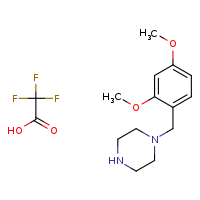 1-[(2,4-dimethoxyphenyl)methyl]piperazine; trifluoroacetic acid