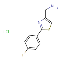 1-[2-(4-fluorophenyl)-1,3-thiazol-4-yl]methanamine hydrochloride