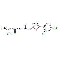 1-{[2-({[5-(2,4-dichlorophenyl)furan-2-yl]methyl}amino)ethyl]amino}propan-2-ol