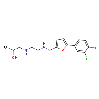 1-{[2-({[5-(3-chloro-4-fluorophenyl)furan-2-yl]methyl}amino)ethyl]amino}propan-2-ol