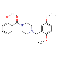 1-[(2,5-dimethoxyphenyl)methyl]-4-(2-methoxybenzoyl)piperazine