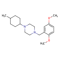 1-[(2,5-dimethoxyphenyl)methyl]-4-(4-methylcyclohexyl)piperazine