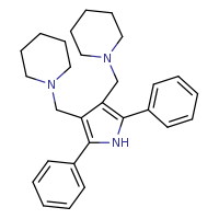 1-{[2,5-diphenyl-4-(piperidin-1-ylmethyl)-1H-pyrrol-3-yl]methyl}piperidine