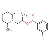 1-(2,6-dimethylpiperidin-1-yl)propan-2-yl 3-fluorobenzoate
