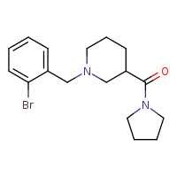 1-[(2-bromophenyl)methyl]-3-(pyrrolidine-1-carbonyl)piperidine