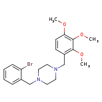 1-[(2-bromophenyl)methyl]-4-[(2,3,4-trimethoxyphenyl)methyl]piperazine