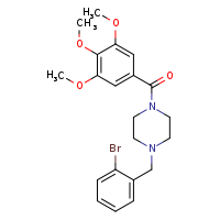1-[(2-bromophenyl)methyl]-4-(3,4,5-trimethoxybenzoyl)piperazine