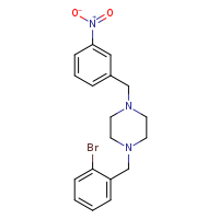 1-[(2-bromophenyl)methyl]-4-[(3-nitrophenyl)methyl]piperazine