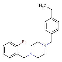1-[(2-bromophenyl)methyl]-4-[(4-ethylphenyl)methyl]piperazine