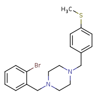 1-[(2-bromophenyl)methyl]-4-{[4-(methylsulfanyl)phenyl]methyl}piperazine