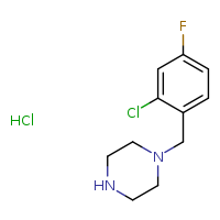 1-[(2-chloro-4-fluorophenyl)methyl]piperazine hydrochloride