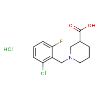 1-[(2-chloro-6-fluorophenyl)methyl]piperidine-3-carboxylic acid hydrochloride