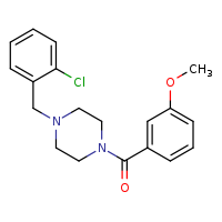 1-[(2-chlorophenyl)methyl]-4-(3-methoxybenzoyl)piperazine