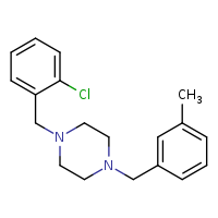 1-[(2-chlorophenyl)methyl]-4-[(3-methylphenyl)methyl]piperazine