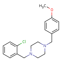 1-[(2-chlorophenyl)methyl]-4-[(4-methoxyphenyl)methyl]piperazine