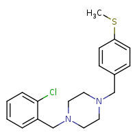 1-[(2-chlorophenyl)methyl]-4-{[4-(methylsulfanyl)phenyl]methyl}piperazine