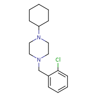 1-[(2-chlorophenyl)methyl]-4-cyclohexylpiperazine