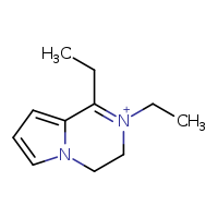 1,2-diethyl-3H,4H-pyrrolo[1,2-a]pyrazin-2-ium