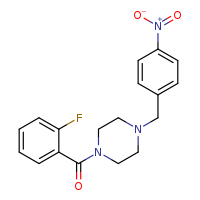 1-(2-fluorobenzoyl)-4-[(4-nitrophenyl)methyl]piperazine