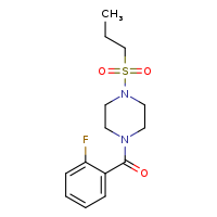 1-(2-fluorobenzoyl)-4-(propane-1-sulfonyl)piperazine