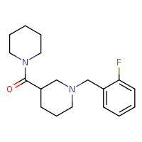 1-[(2-fluorophenyl)methyl]-3-(piperidine-1-carbonyl)piperidine