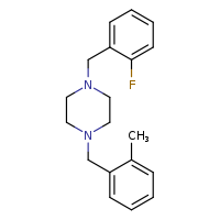 1-[(2-fluorophenyl)methyl]-4-[(2-methylphenyl)methyl]piperazine