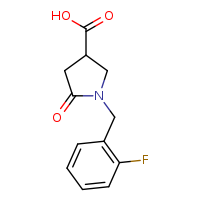 1-[(2-fluorophenyl)methyl]-5-oxopyrrolidine-3-carboxylic acid