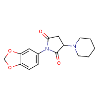 1-(2H-1,3-benzodioxol-5-yl)-3-(piperidin-1-yl)pyrrolidine-2,5-dione