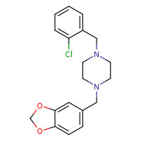 1-(2H-1,3-benzodioxol-5-ylmethyl)-4-[(2-chlorophenyl)methyl]piperazine