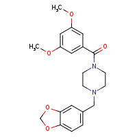 1-(2H-1,3-benzodioxol-5-ylmethyl)-4-(3,5-dimethoxybenzoyl)piperazine