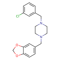 1-(2H-1,3-benzodioxol-5-ylmethyl)-4-[(3-chlorophenyl)methyl]piperazine