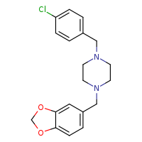 1-(2H-1,3-benzodioxol-5-ylmethyl)-4-[(4-chlorophenyl)methyl]piperazine