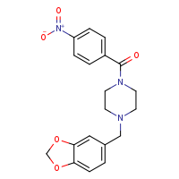 1-(2H-1,3-benzodioxol-5-ylmethyl)-4-(4-nitrobenzoyl)piperazine