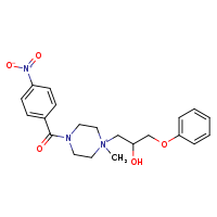 1-(2-hydroxy-3-phenoxypropyl)-1-methyl-4-(4-nitrobenzoyl)piperazin-1-ium