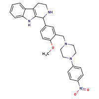 1-[(2-methoxy-5-{1H,2H,3H,4H,9H-pyrido[3,4-b]indol-1-yl}phenyl)methyl]-4-(4-nitrophenyl)piperazine