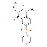 1-[2-methoxy-5-(morpholine-4-sulfonyl)benzoyl]azepane