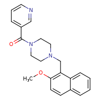 1-[(2-methoxynaphthalen-1-yl)methyl]-4-(pyridine-3-carbonyl)piperazine
