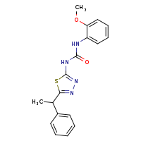 1-(2-methoxyphenyl)-3-[5-(1-phenylethyl)-1,3,4-thiadiazol-2-yl]urea