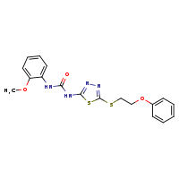 1-(2-methoxyphenyl)-3-{5-[(2-phenoxyethyl)sulfanyl]-1,3,4-thiadiazol-2-yl}urea