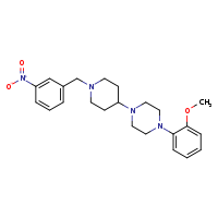 1-(2-methoxyphenyl)-4-{1-[(3-nitrophenyl)methyl]piperidin-4-yl}piperazine
