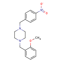 1-[(2-methoxyphenyl)methyl]-4-[(4-nitrophenyl)methyl]piperazine