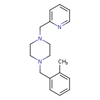 1-[(2-methylphenyl)methyl]-4-(pyridin-2-ylmethyl)piperazine