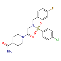 1-(2-{N-[(4-fluorophenyl)methyl]-4-chlorobenzenesulfonamido}acetyl)piperidine-4-carboxamide