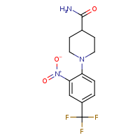 1-[2-nitro-4-(trifluoromethyl)phenyl]piperidine-4-carboxamide