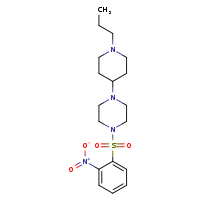 1-(2-nitrobenzenesulfonyl)-4-(1-propylpiperidin-4-yl)piperazine