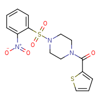 1-(2-nitrobenzenesulfonyl)-4-(thiophene-2-carbonyl)piperazine
