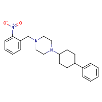 1-[(2-nitrophenyl)methyl]-4-(4-phenylcyclohexyl)piperazine