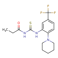 1-[2-(piperidin-1-yl)-5-(trifluoromethyl)phenyl]-3-propanoylthiourea