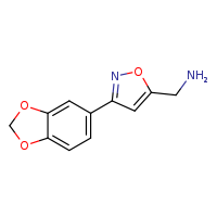 1-[3-(2H-1,3-benzodioxol-5-yl)-1,2-oxazol-5-yl]methanamine