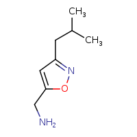 1-[3-(2-methylpropyl)-1,2-oxazol-5-yl]methanamine